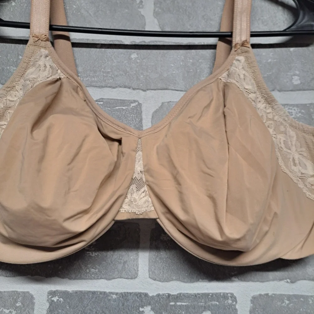 Olga by Warners Cloud 9 Underwire Unlined Minimizer Bra Nude 40DD ‎ G18961A